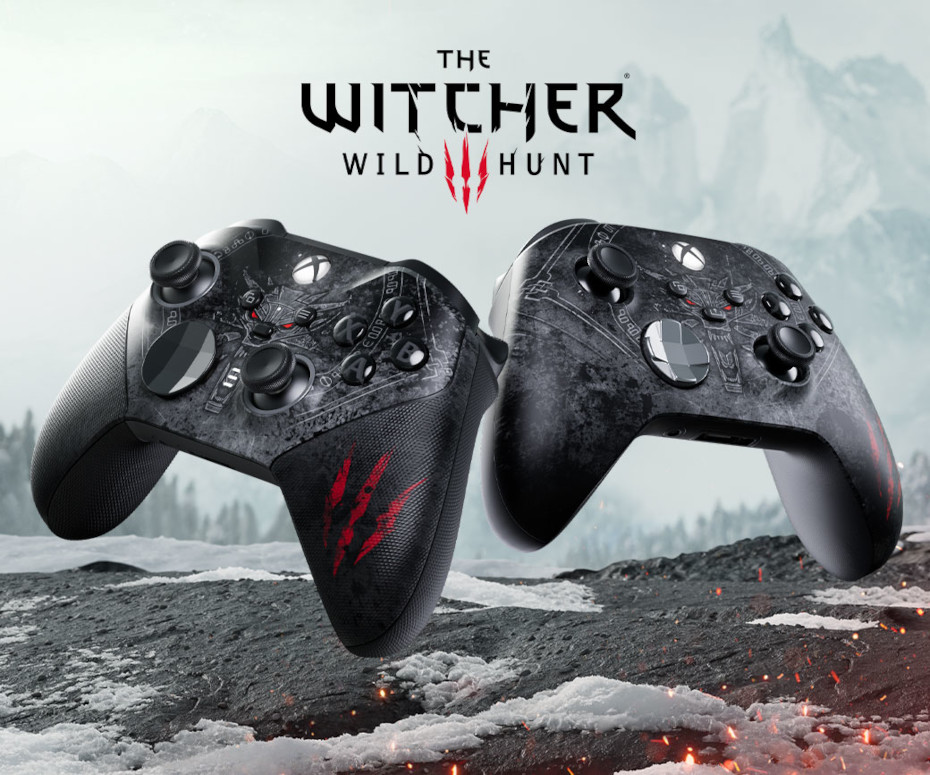 Imagem do novo controle de Xbox inspirado em The Witcher 3.