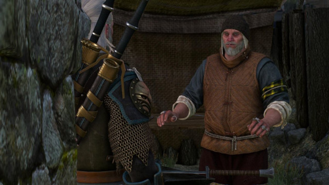 Imagem de um NPC do jogo The Witcher 3.